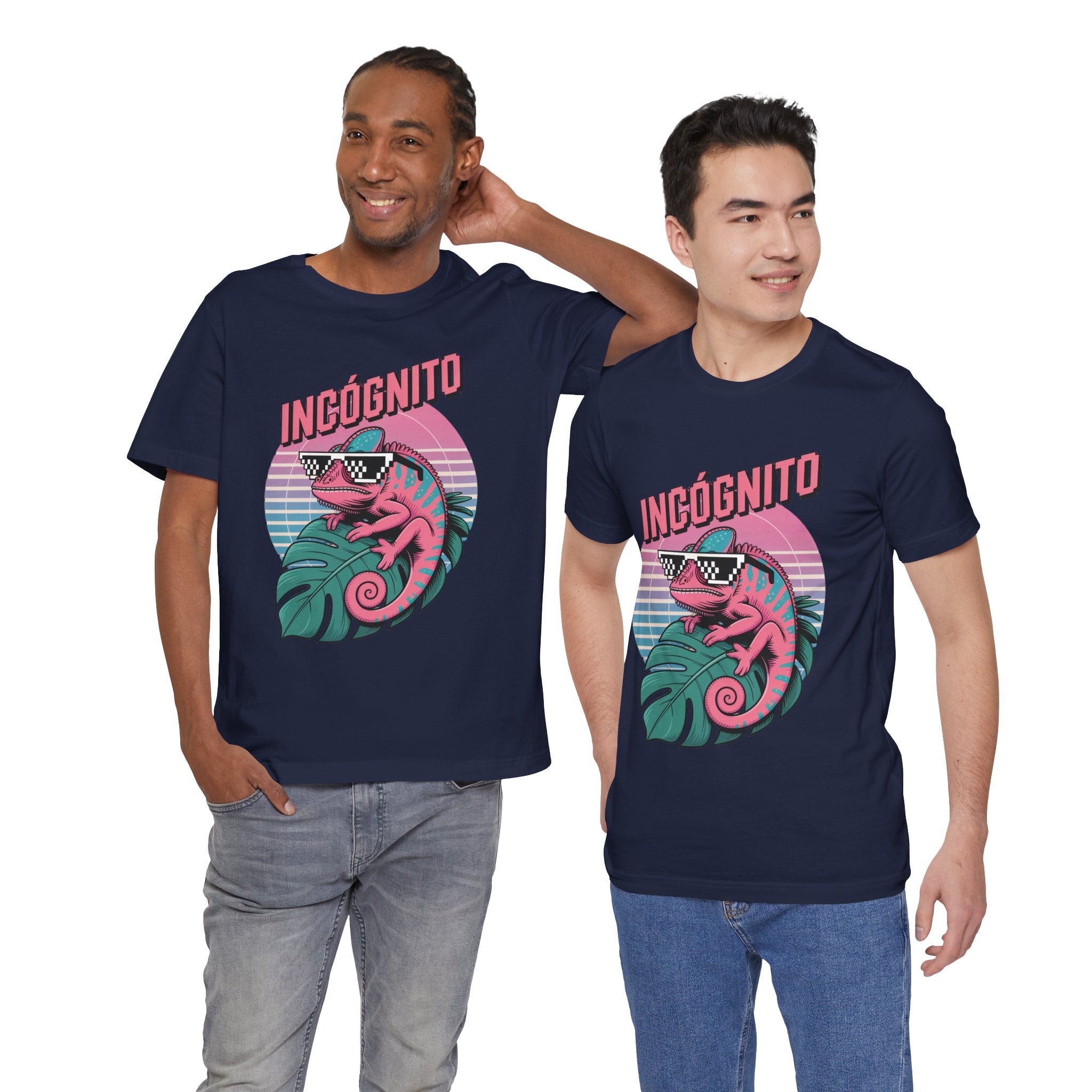 Incógnito Retro Chameleon Graphic T-Shirt | Synthwave Streetwear