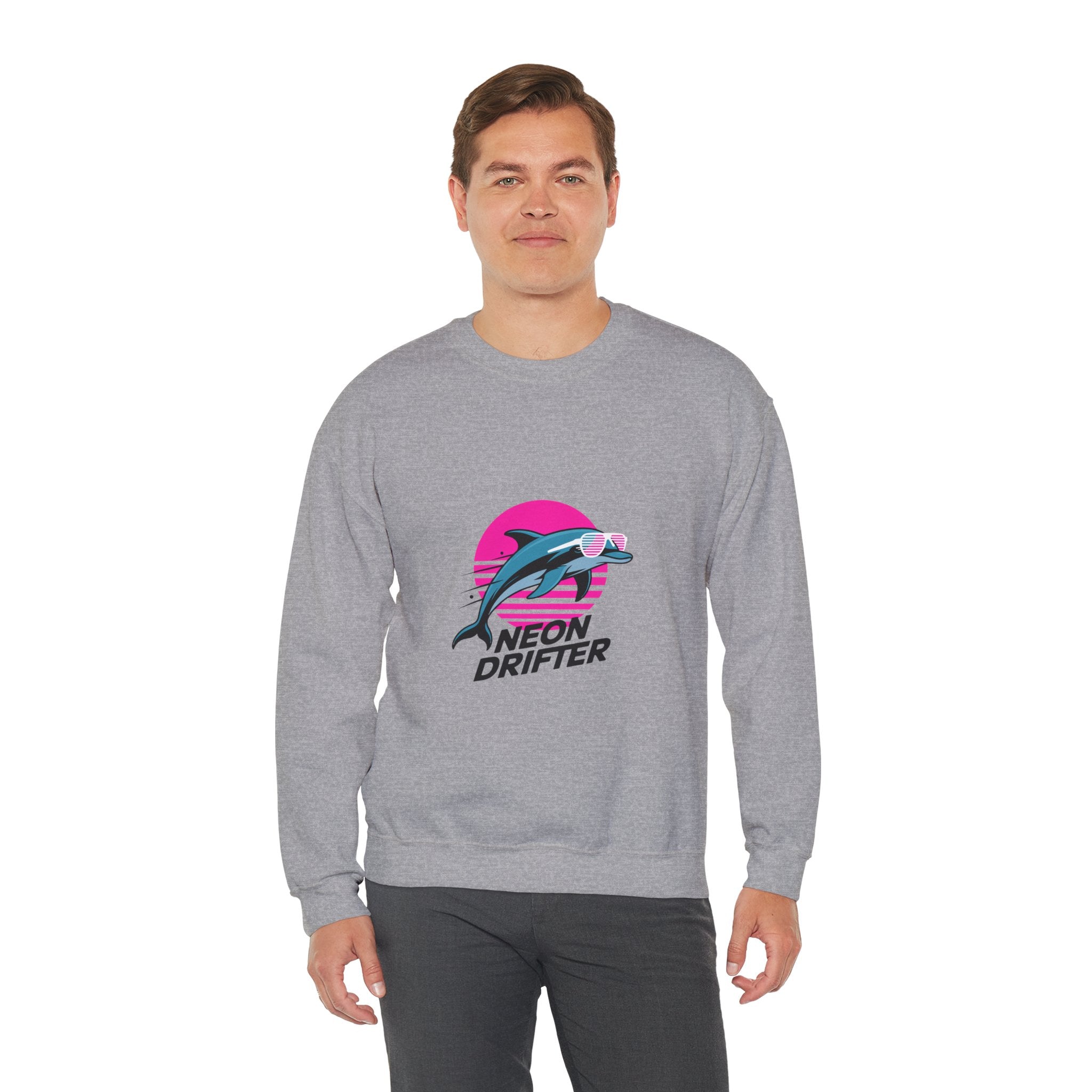 Neon Drifter Outrun Crewneck | 80s Velocity Series