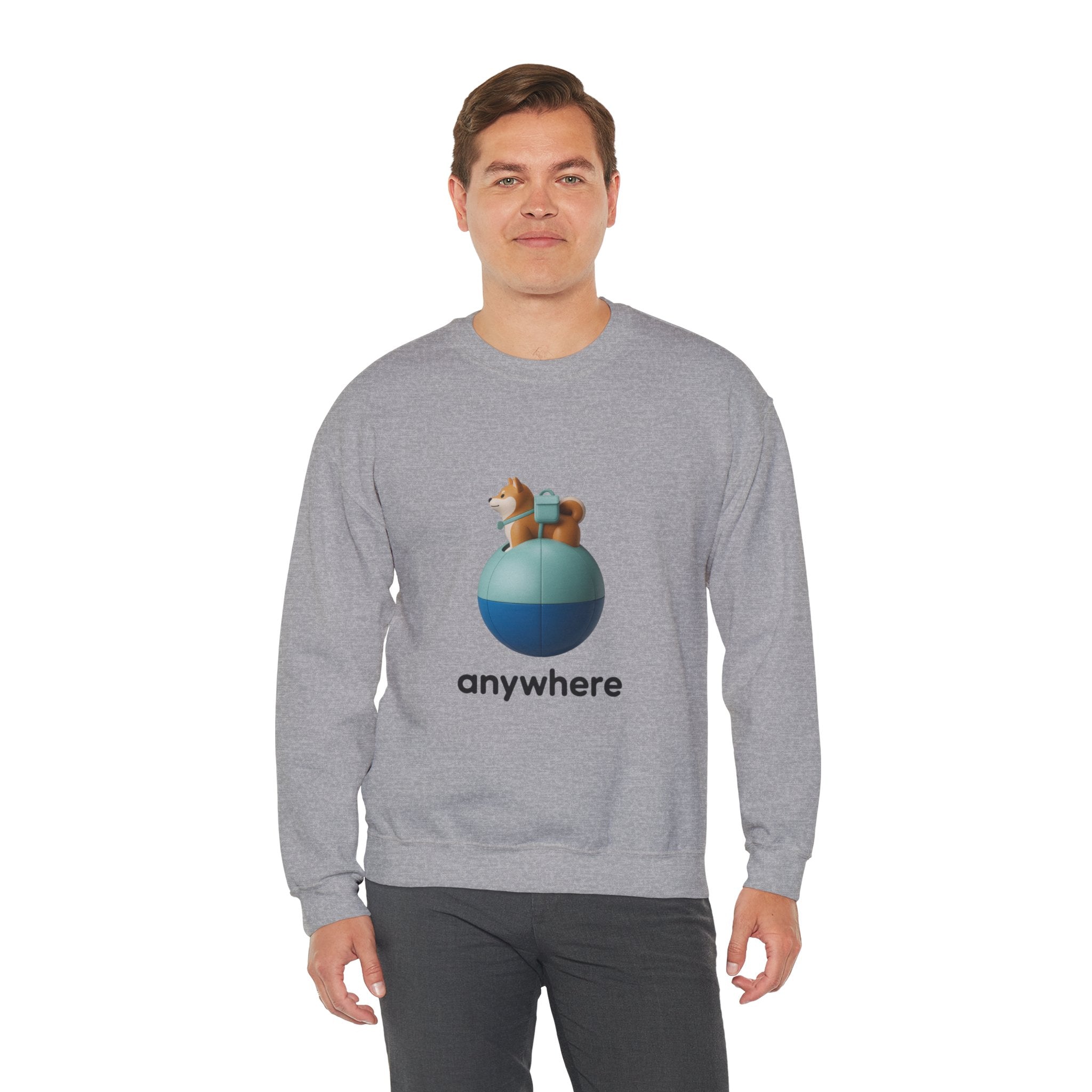 Anywhere Shiba 3D Crewneck | The Vinyl Toy Capsule