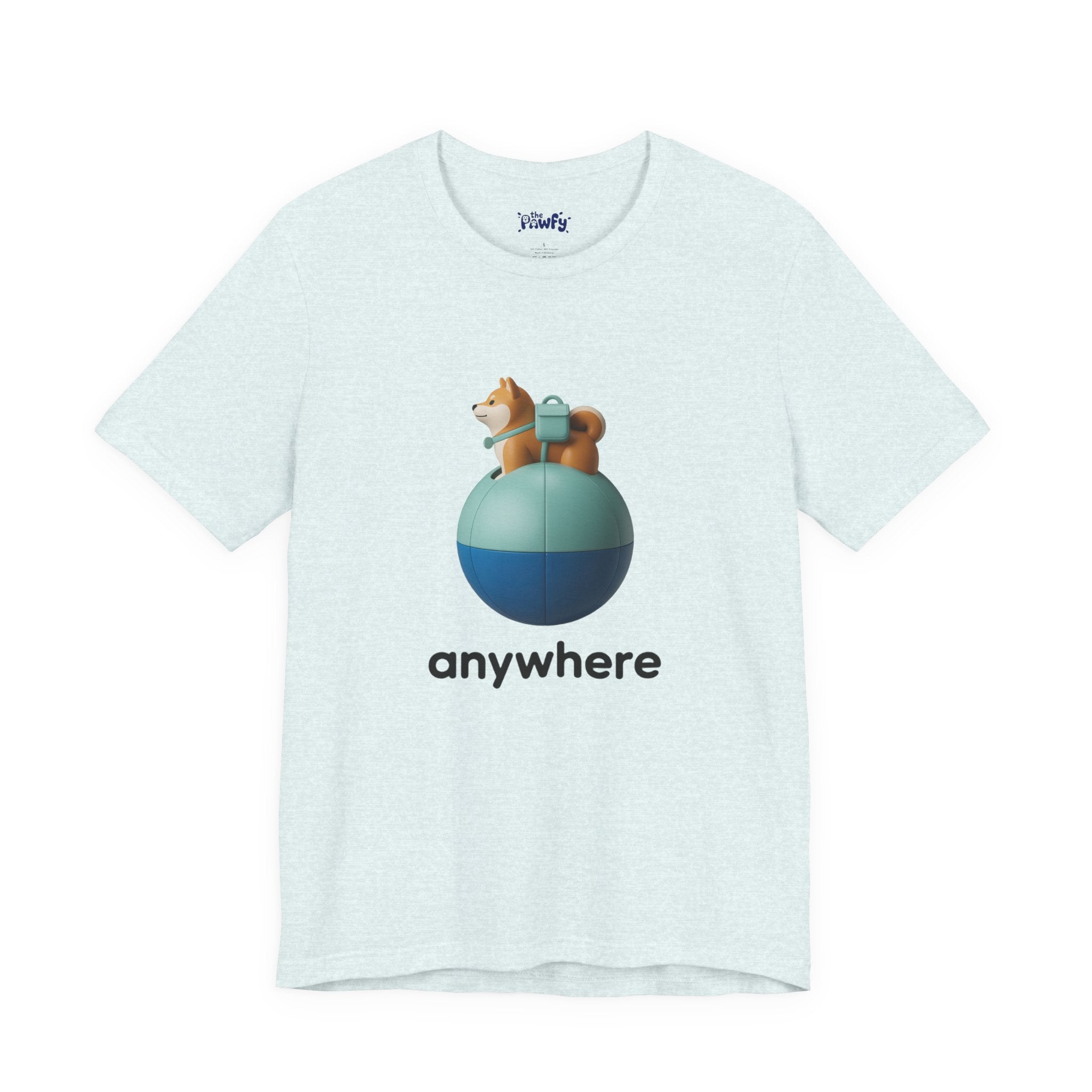 Anywhere Shiba Graphic T-Shirt | Minimalist Vinyl Toy Streetwear
